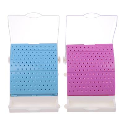 142 Holes Dental Burs Box Dentist Tools Drill Case Disinfection Organize Holder Plastic High Quality Dentistry Instrument Holder