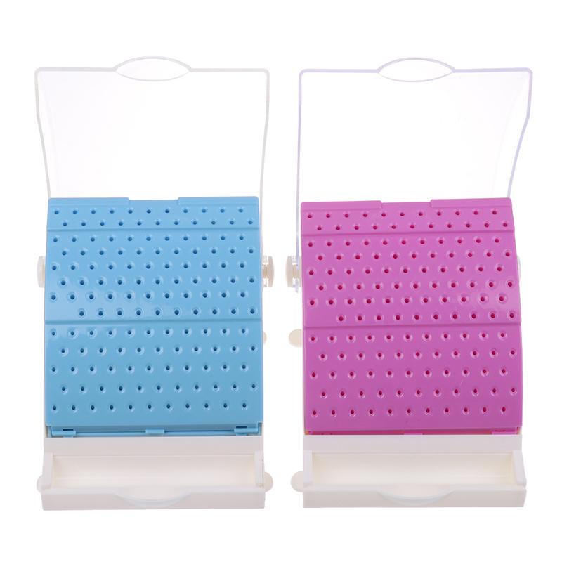 142 Holes Dental Burs Box Dentist Tools Drill Case Disinfection Organize Holder Plastic High Quality Dentistry Instrument Holder