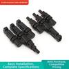 Waterproof Adapter Solar T Connector Dustproof Sealing Flame-retardant Material Solar Connector For Outdoor Solar Installations