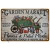 Retro Flower Tin Sign Gardening Metal Sign Vintage Garden Club Outdoor Indoor Home Wall Hanging Decorative Plaque Plates Farm