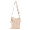 Solid Color Solid Straw Crossbody Bags Korean Style Small Phone Bag Woven Shoulder Bag Beach