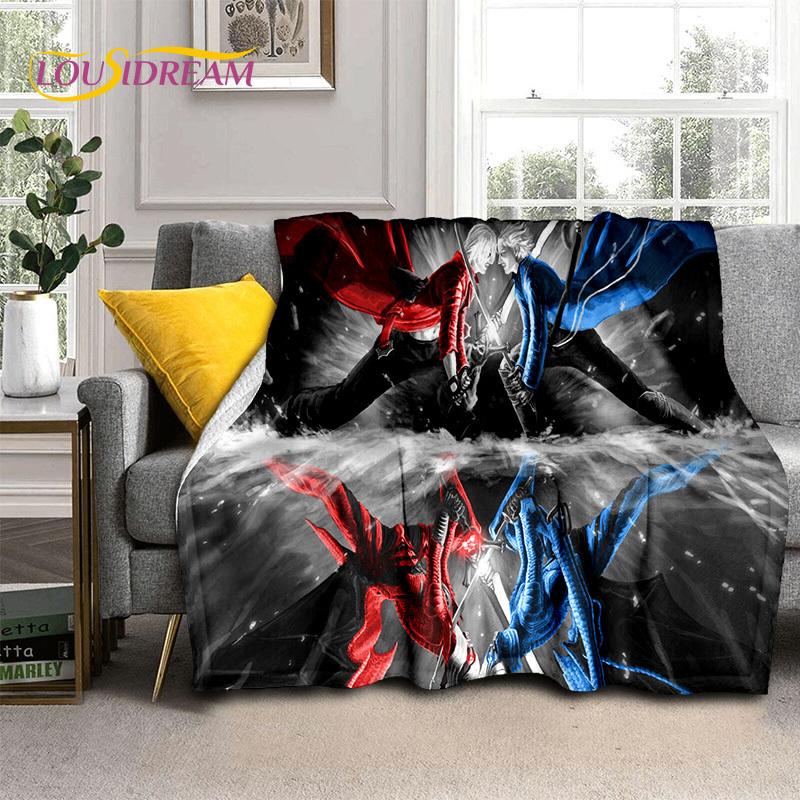 D-Devil May Cry Games DMC Gamer HD Blanket,Soft Throw Blanket for Home Bedroom Bed Sofa Picnic Travel Office Cover Blanket Kids