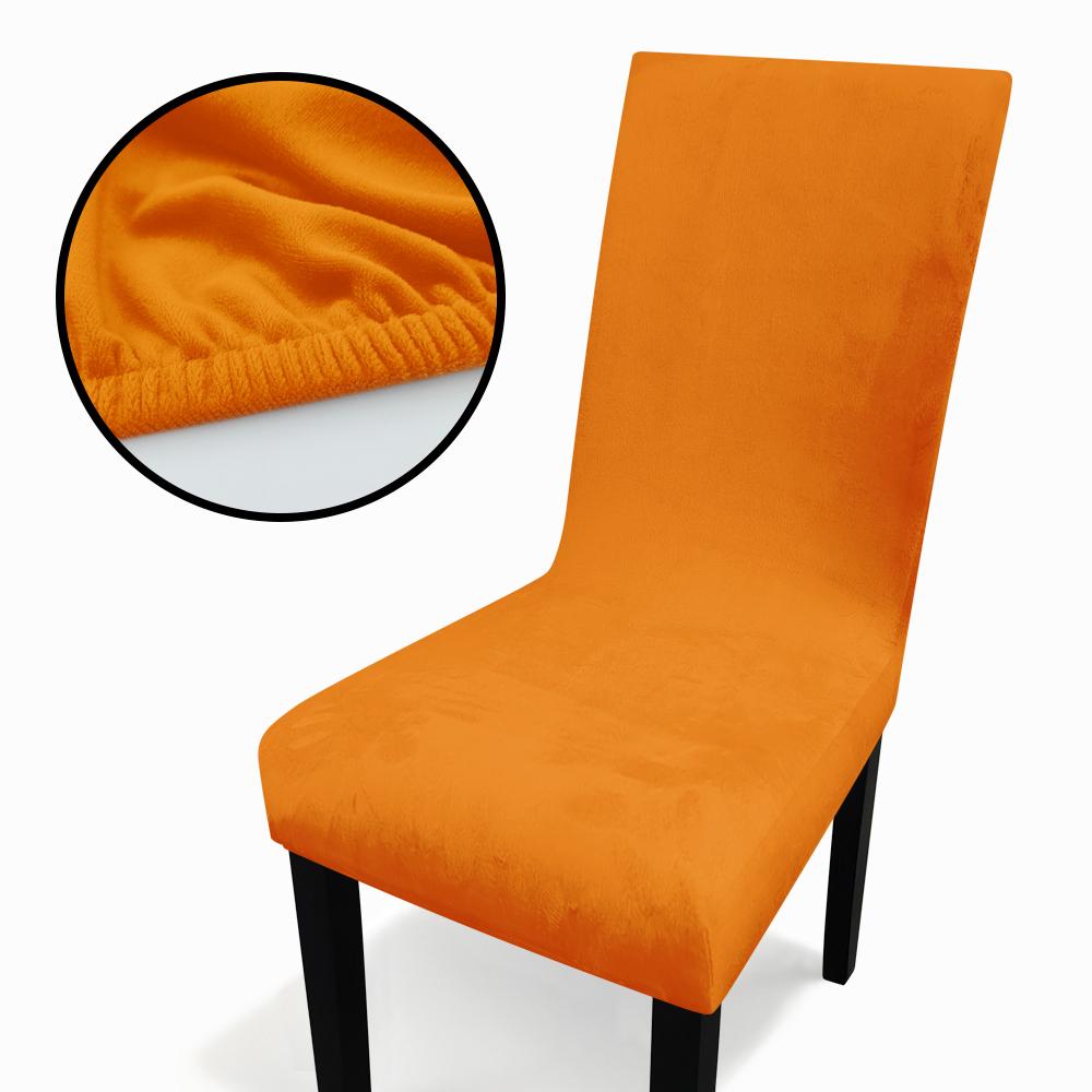 Velvet Home Dining Seat Protector Premium Velvet Chair Cover Thickened Solid Color Stretchable Full Coverage Chair Covers 2026