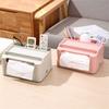 Household Napkin Tissue Box Multifunctional Storage Remote Control Holder Sundries Boxes for Room, Bathroom