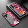 Funda Back Phone Cover Case for Samsung Galaxy S21 S20 FE S24 Plus S26 S25 Ultra S22 S23 FE Note 20 Ultra 10+ Cartoon Flower Art