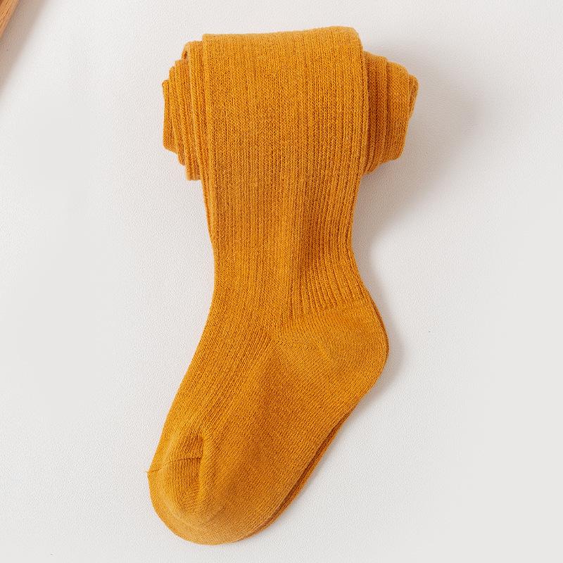 "Children's Embroidered One-Piece Pantyhose for Girls (0-4 Years) with Baby Foot Socks"