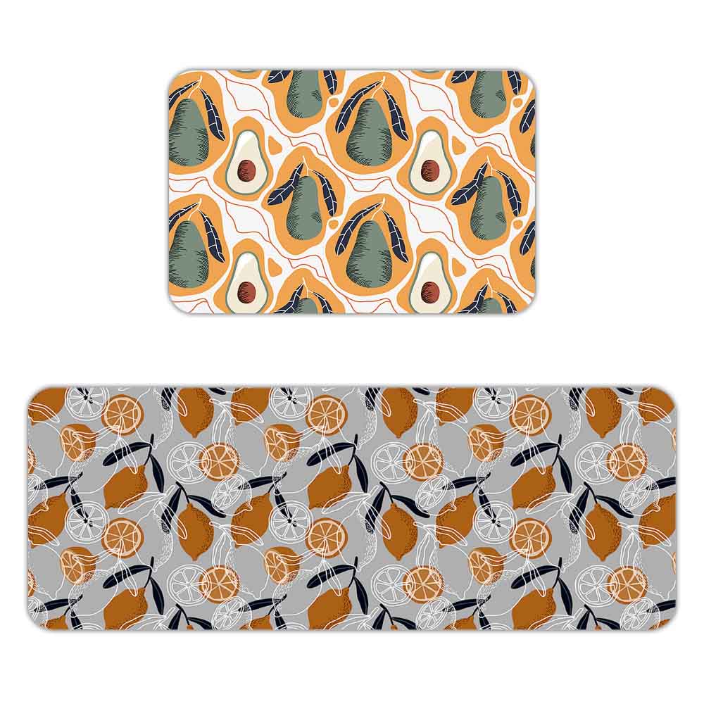 

Customized Welcome Home Anti-slip Mat Carpet Door Mat Flannel Floor Mat (kitchen Two-piece Set) 45*120CM/50*80CM/40*60CM One Size
