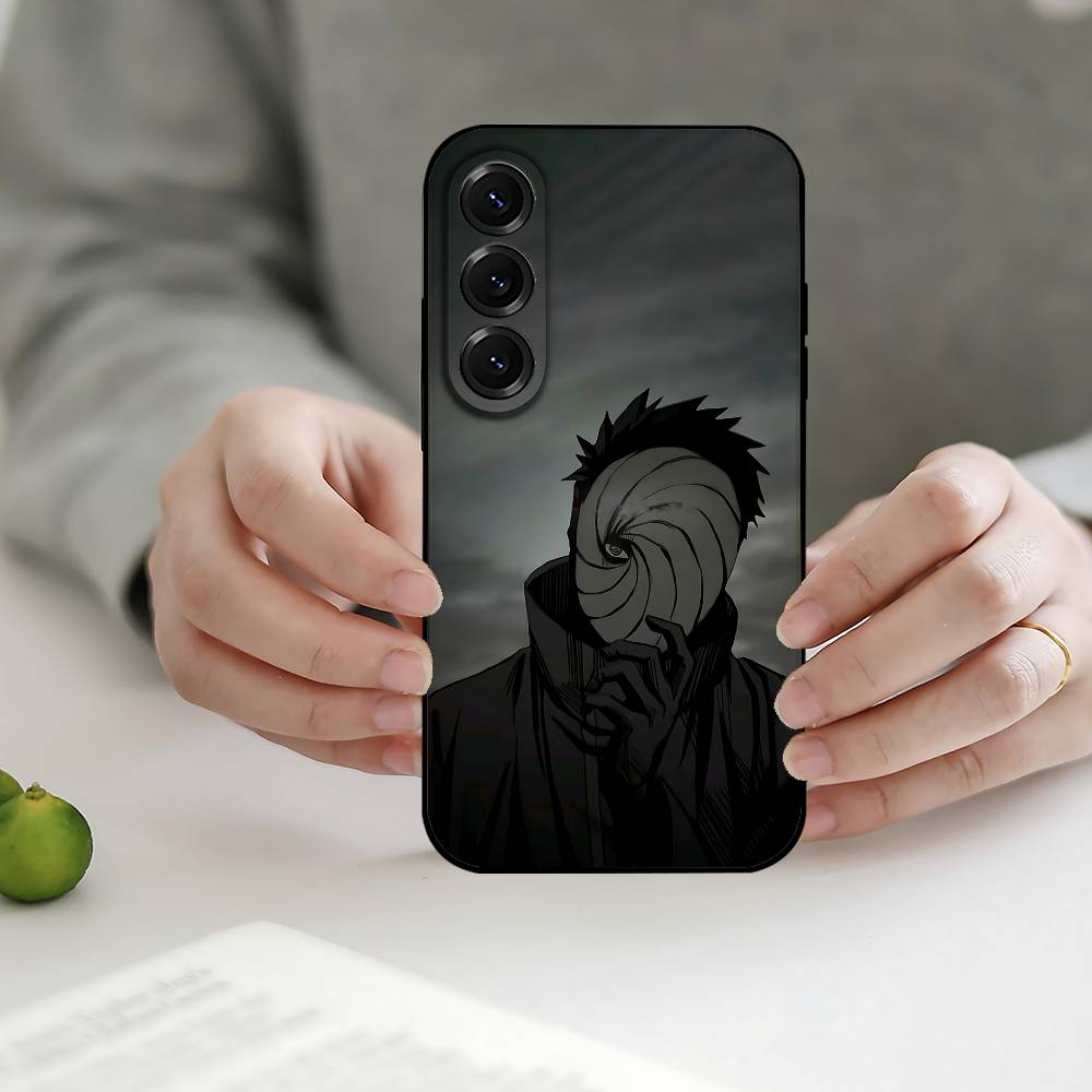 Anime U-Uchiha O-Obito Phone Case Silicon Phone Case For Samsung S24, S25 S22,S30,Note20,Lite,Ultra,Shockproof, Black,Case S235G