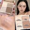 Four-color Highlighter  Pearl  Brightening   And Contouring Powders For Under-eye Area And Nose Contouring.