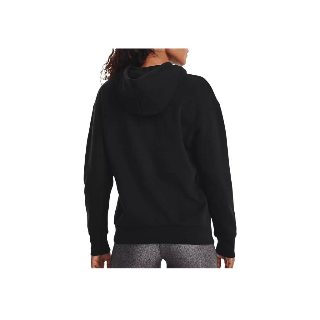 Under Armour Essential Fleece Hoodie Training Sweatshirt Women Tops Black 1373033-001