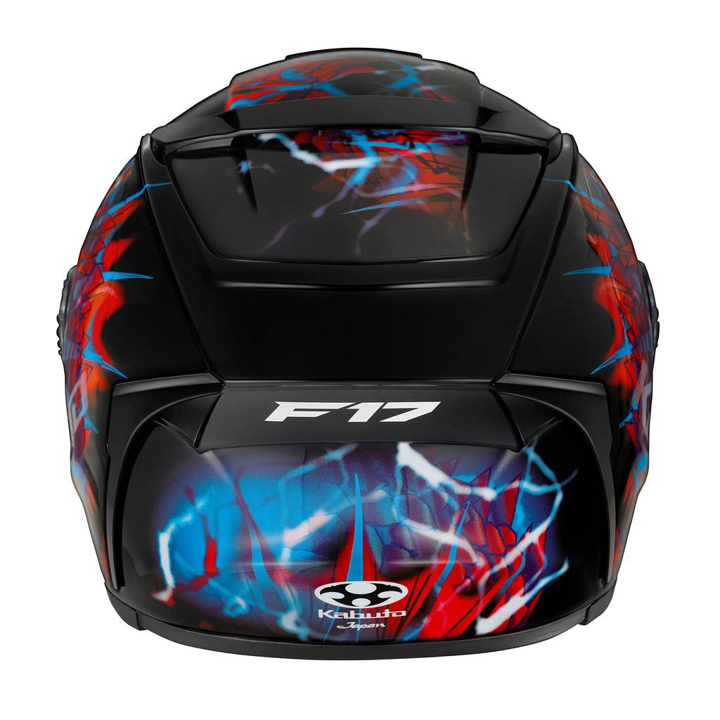 OGK KABUTO Motorcycle Helmet Full Face F17 TRICK Black Blue (Size M)