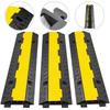 PVC Dual-Channel Speed Bump Cable Protector Rubber & Plastic