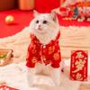 Day, Printed Dragon Pattern, Festive New Year's Greetings, Tang Clothing, Velvet Warm Four-legged Cotton-padded Clothes, Dog Pet Clothing, Cat Clothes