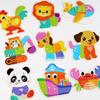 Wooden Cartoon Animal & Transport Puzzle for Toddlers, Educational Toy for Ages 2-3