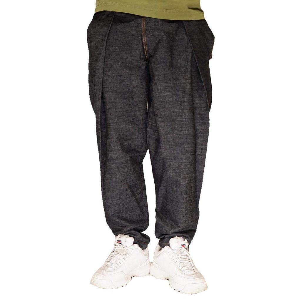 Kojima Jeans Relaxed Balloon Made in One Jeans, Japan, Unisex, Wash, LX-102-Indigo-M