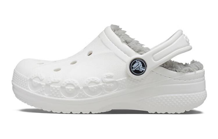 Crocs Anti Kick Cushioning Children s Sandals White Gray Kids  207500-11H 30-31