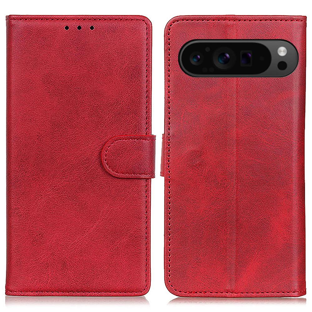 For Google Pixel 10 Pro/10/9 Pro/9 Cell Phone Case Cowhide Texture Magnetic Clasp Leather Wallet Full Protection Cover