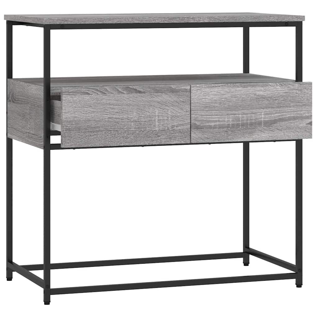 Console Table Grey Sonoma 75x40x75 cm Particleboard