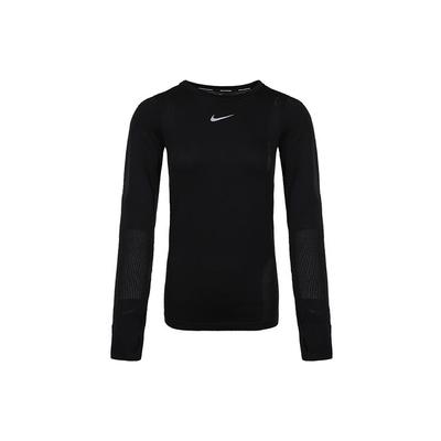 Infinite Fitted Schnelltrocknendes Lauf-Langarm-Fitness-Top Damen-Tops Schwarz CU3123-010