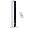 Stufa Ventola Riscaldante 2200W Riscaldatore Elettrico Riscaldamento Ceramico a Torre con Telecomando Timer 8 Ore Oscillazione ABS PA Bianco+Nero 21 x 21 x 73 cm