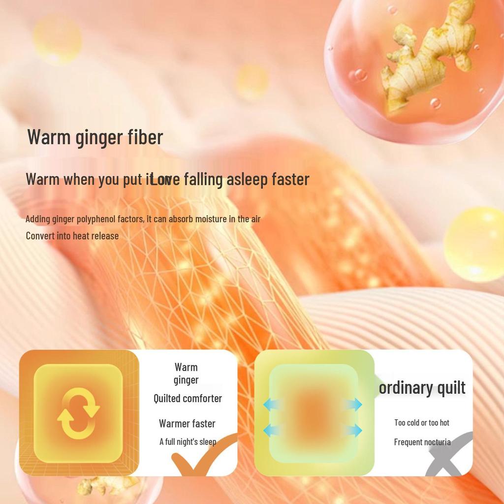 Baby A-Class Warm Ginger Fiber Blanket - Newborn Soothing Bean Velvet Quilt for Children & Kindergarten