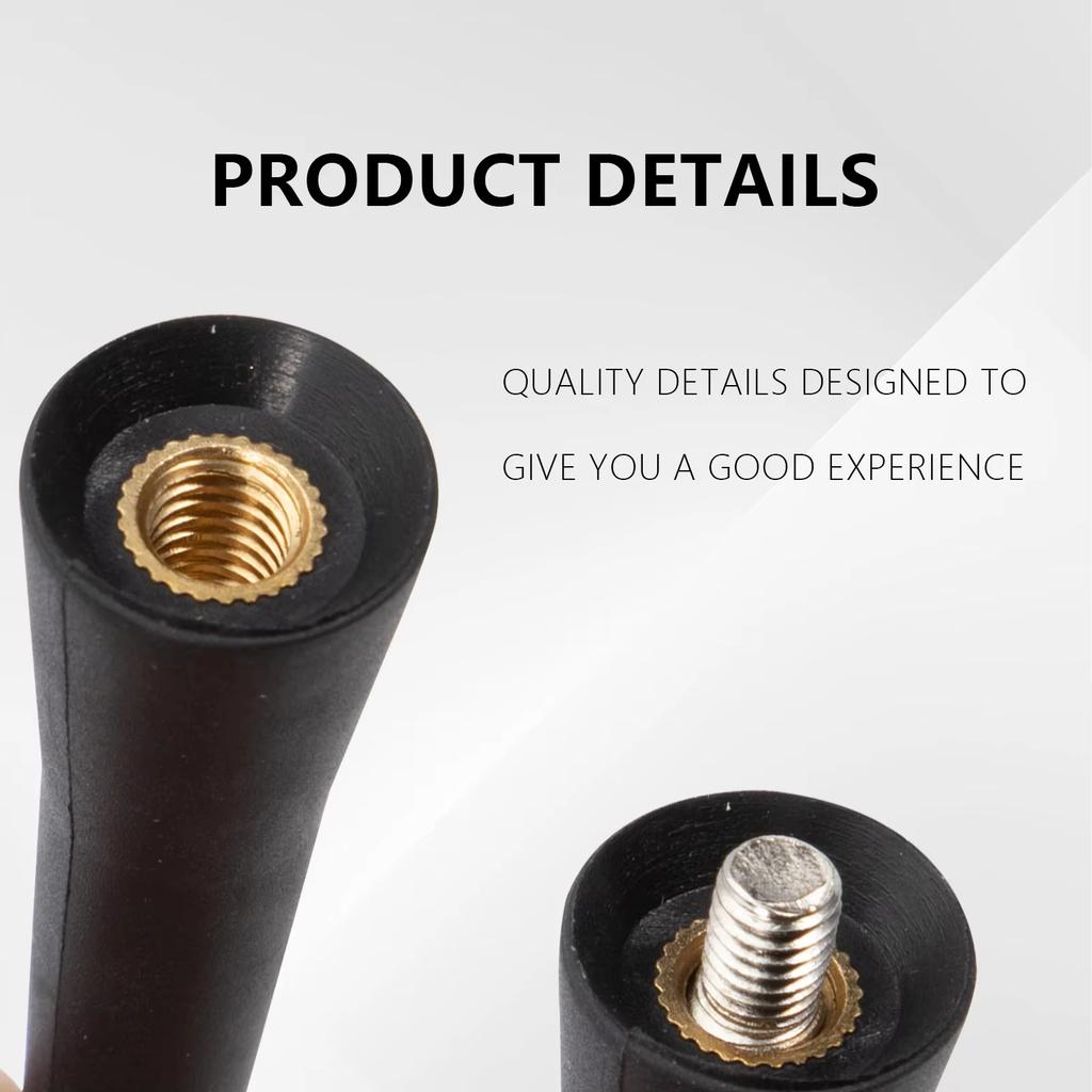 Güçlü Radyo Çatı Montaj FM AM DAB Siyah 6.5 cm Uzunluk Otomatik Evrensel Vidalar ile Araba Anteni Mini Kısa Araç Aksesuarları