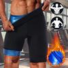 Sauna Sweat Short Pants for Men Hot Thermo Sauna Leggings Compression Hight Waist Pants Workout Body Shaper Sauna Suits