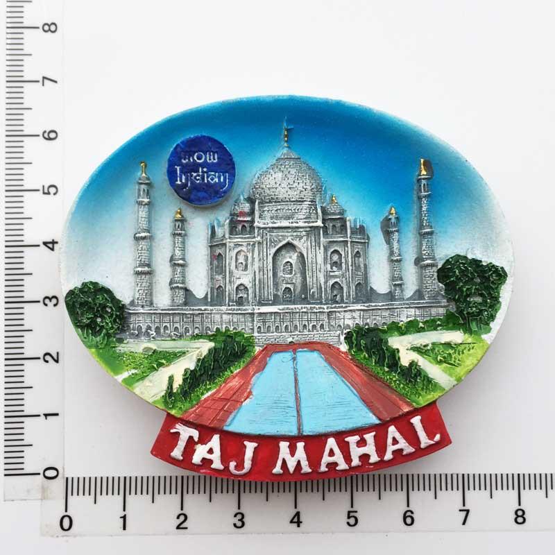 India Elephant 3D Fridge Magnet Souvenir Gift Collection Decoration Taj Mahal Magnetic Sticker Refrigerator Magnet