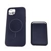 For Magsafe Magnetic Wallet Card Slot Luxury Solid Color Soft Silicone Phone Case For iPhone 16 Pro Max E 14 11 12 13 15 Pro Max