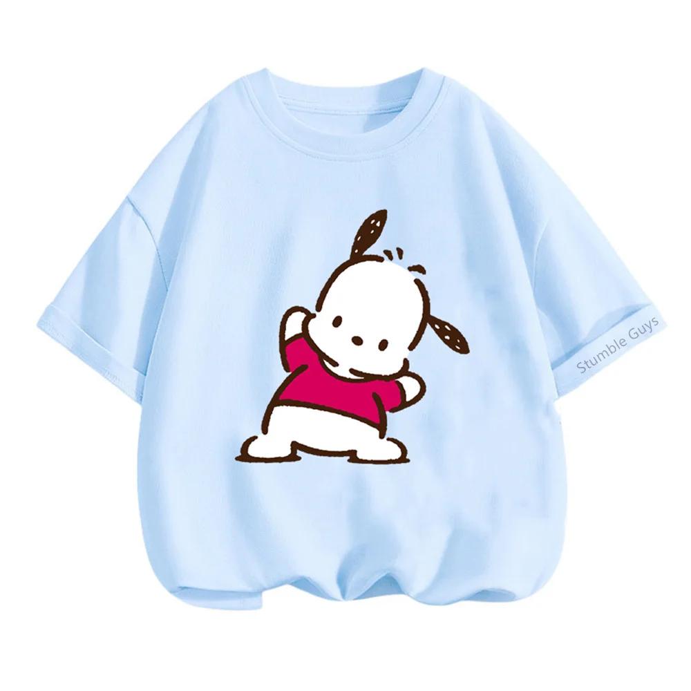 Children's Casual T-Shirt Summer Sanrio Cartoon Short Sleeve Boys' and Girls' Clothing