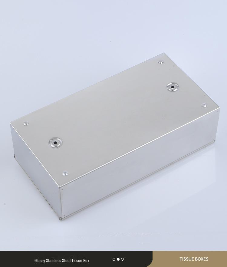 Stainless Steel Wall-Mounted Tissue Box for Hotel, Coffee Table, Restaurant, or Bathroom - Multi-Functional Pull-Out Design