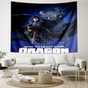 Dragon Print Tapestry, Backdrop, Easy Setup, Ideal for Bedroom, Office & Living Room, with Aesthetic Wall Hanging Decor.