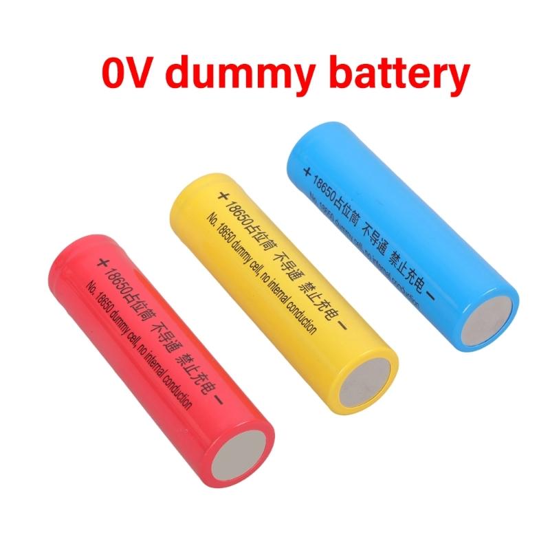 18650 Battery Eliminators Connectors 0V NonConductive Placeholders For LED Lights Fan Speakers Power Supply