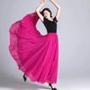 Women's Fairy Style Long Chiffon A-line Skirt - Slimming White Dance Hem for Summer
