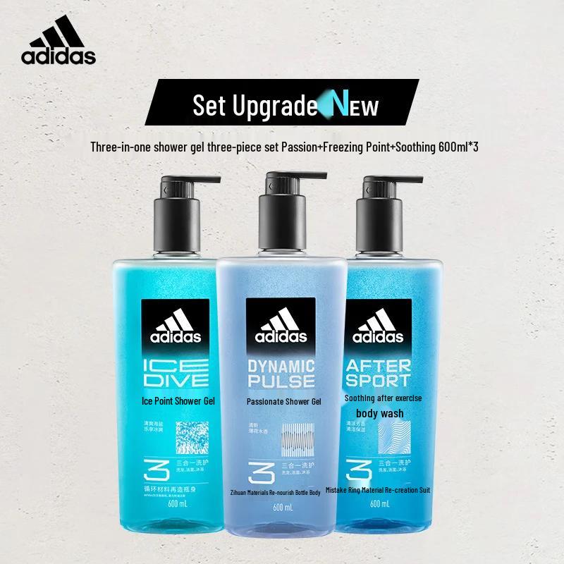Adidas Men's 3-in-1 Shower Gel Variety Pack