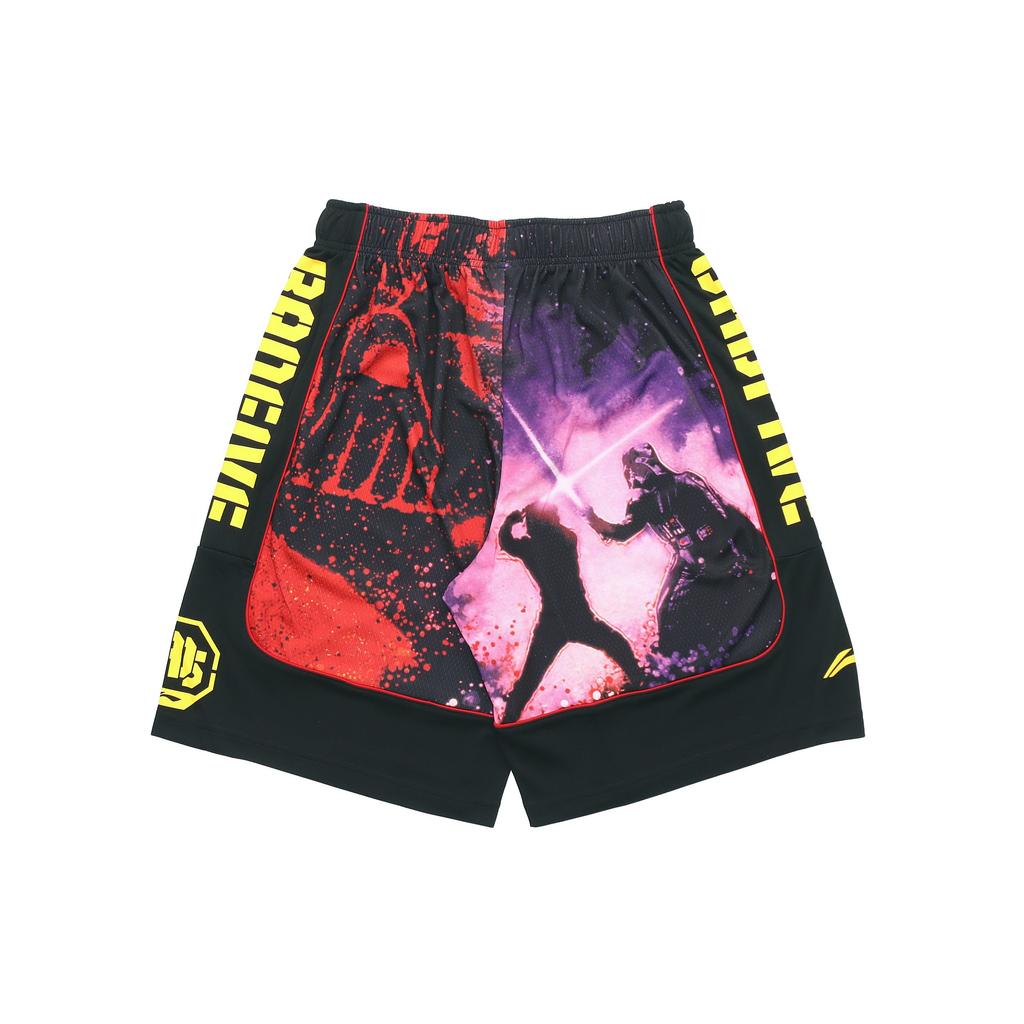 Lining BadFive Star Wars Print Competition Shorts Men Bottoms Black AAPQ241-1