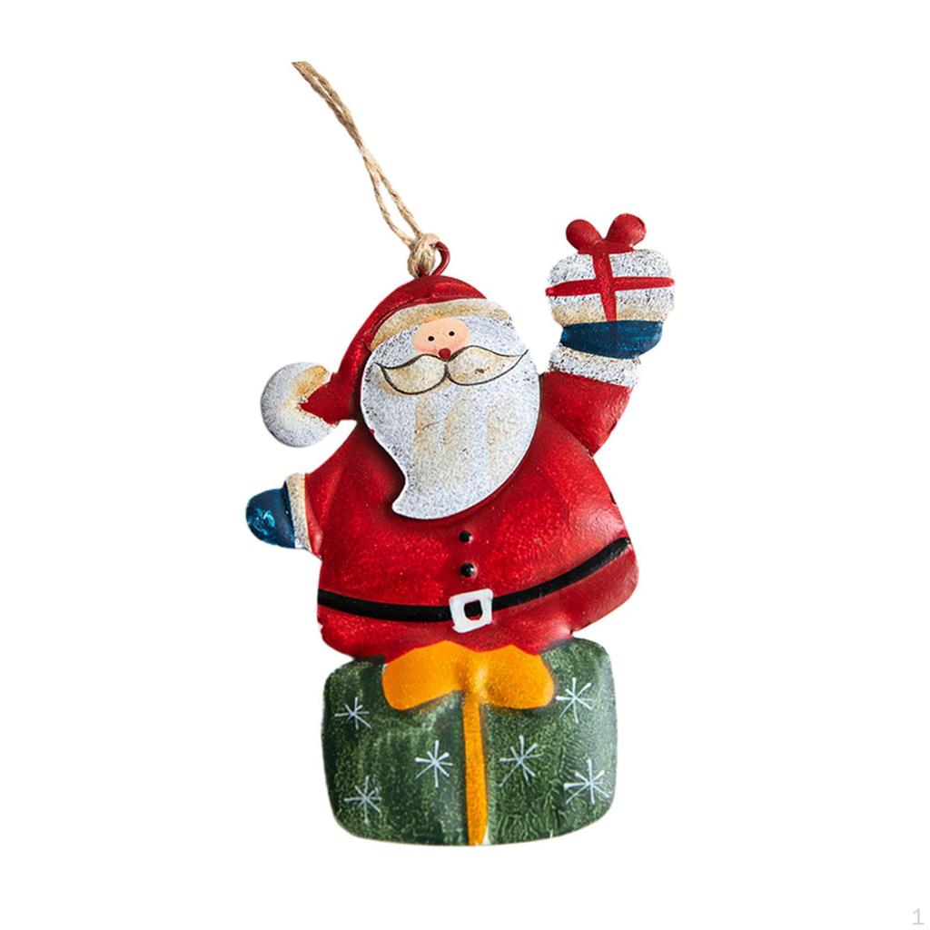 Vánoční závěsná ozdoba Sváteční dekorace Vtipné sezónní železné figurky Dekorativní pro