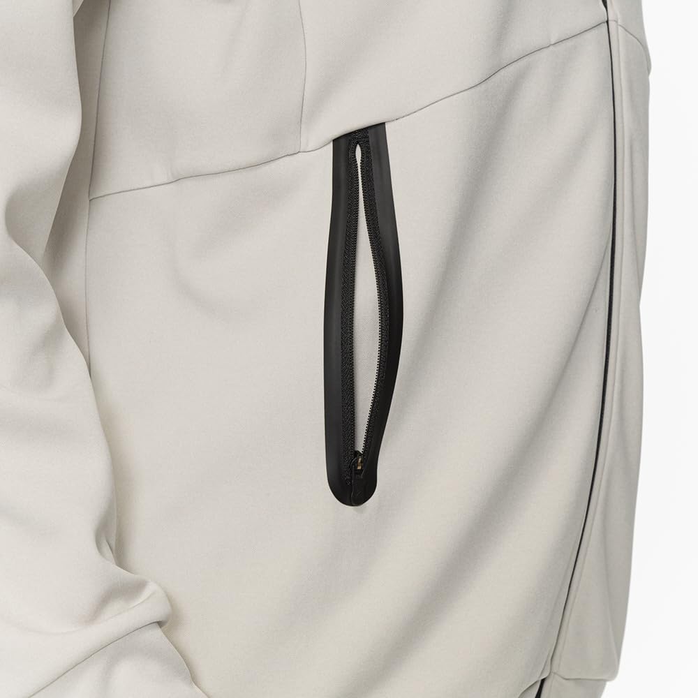 Mizuno Training Soft Stretch Comfortable and Oat Milk Heather Wear, Jacket, Lightweight, Unisex, 32MCB005,