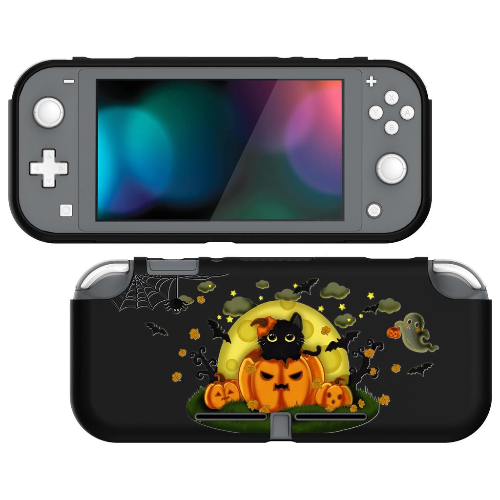 Ochranné pouzdro na míru kompatibilní s PlayVital Switch, kryt kompatibilní s ochranným krytem Switch pro Switch Lite Night Halloween (měkký)
