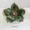 2025 Christmas High-end Flannelette Simulation Flower 28cm Golden Champagne Christmas Tree Decoration Flower Arrangement
