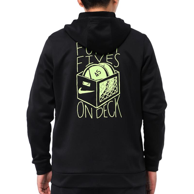 Nike Therma FZ Story Pack Printed Hoodie Jacket Men Jackets Black CZ2422-010
