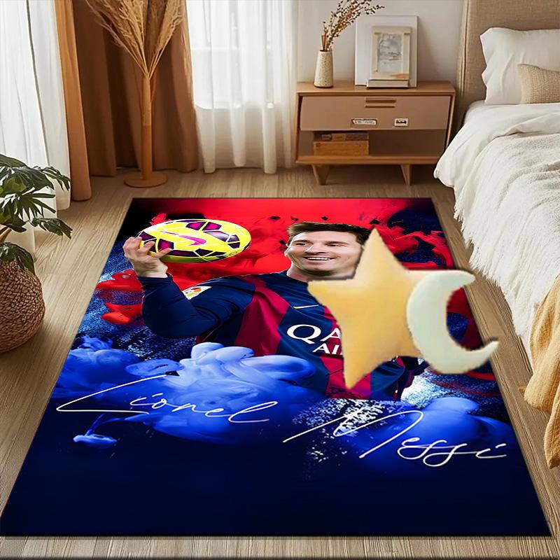 Messi Football Celebration Rug Game Carpet, Floor Mat for Bedroom Living Room Entryway Rug, Home Decor Idea Gift for Christmas birthday