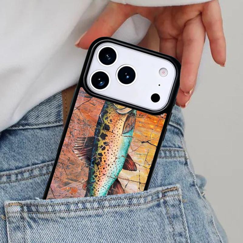 Trout Fishing Phone Case for iPhone 17ProMax 12 13 14 15 16e 17 Pro Max Plus Air Cover