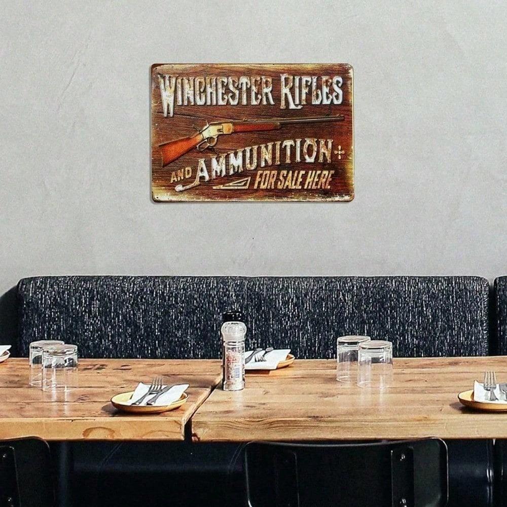 Vintage Metal Tin Signs 4 Pack Retro Plaque 8x12 Inches Wall Decor for Home Office Bar Man Cave