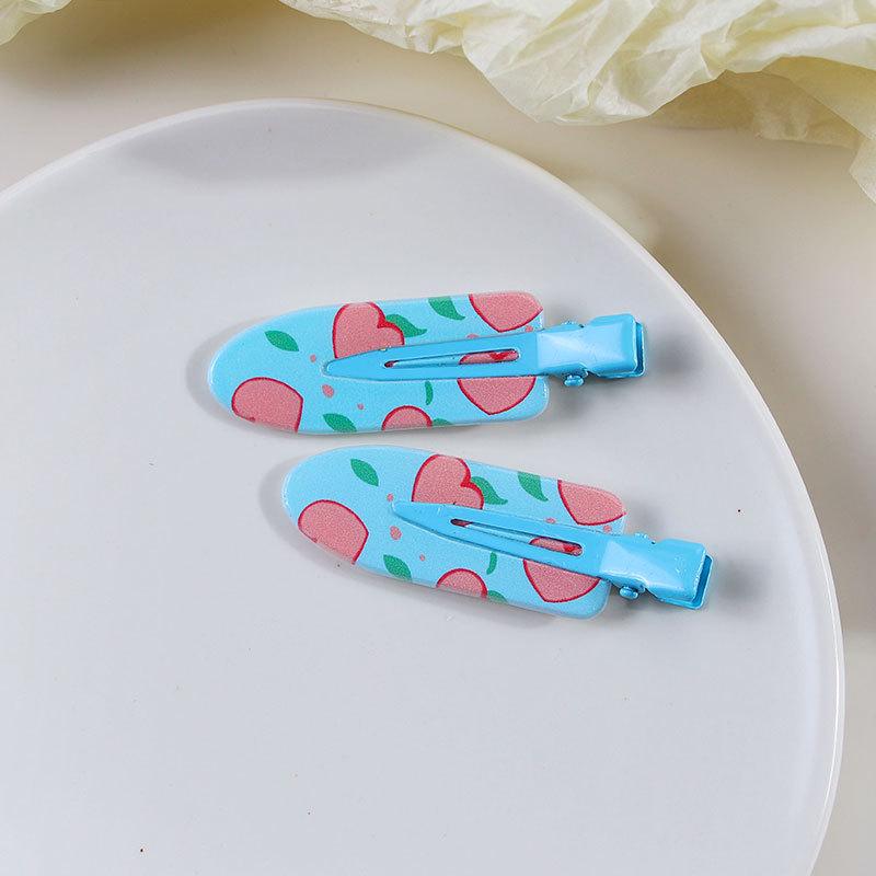 

Dopamine Jelly Plaid Fruit Bangs Clip Hair Accessories.