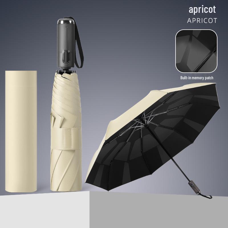 Automatic Foldable Umbrella: Premium Memory Patch, UV Protection, Compact Design for All Weather