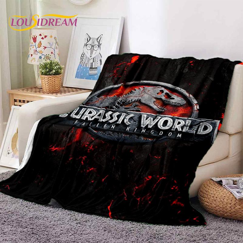 3D Cartoon Jurassic Park Dinosaurier Dino Weiche Flanelldecken, Überwurf Decke Bequeme Decke für Picknick Betten Zuhause Schlafzimmer Kinder