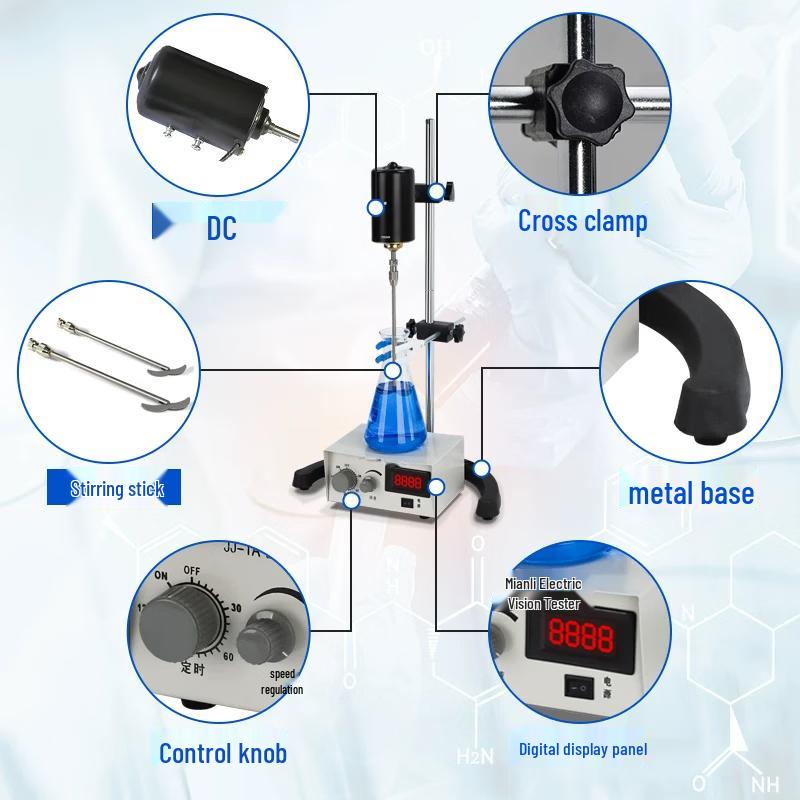 Jinggong Laboratory Precision Mechanical Electric Stirrer CN plug (adapter included)