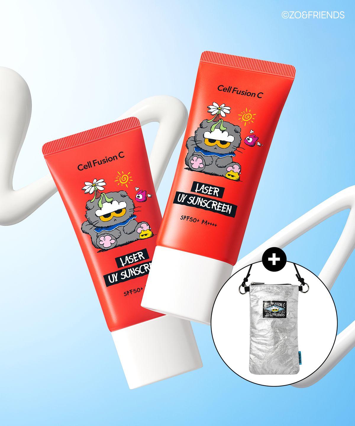 [Joanne Collabo] Laser UV Sunscreen 35ml+35ml (Free Sunglasses Pouch Included)