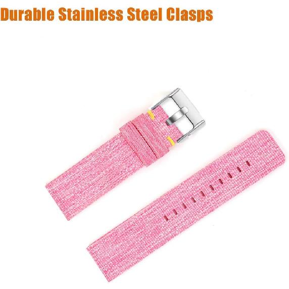 

22mm Breathable Nylon Woven Fabric Replacement Accessory Strap Compatible for TOOBUR, TEMINICE, Konitee, Gydom, Faweio IDW13, IDW16, IDW19, IDW17